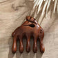 Beauté Secrets Wooden Scalp Massager for Hair Growth | Wood Head Scalp Massage Comb Tool – Gua Sha Hair Massager | Wooden Wide Tooth Comb Hair Massager | Head Massager for Scalp, Brown