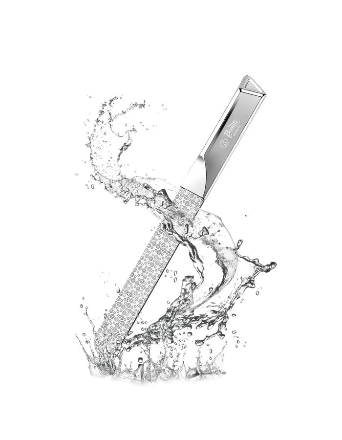 Beauté Secrets Premium Stainless Steel Nail File with Protective Case | Professional Double-Sided Nail Filer for Smooth Shaping For Women & Men