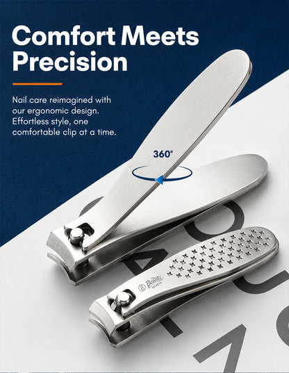 Beauté Secrets Nail Cutter - Professional Nail Clipper with Curved Blade