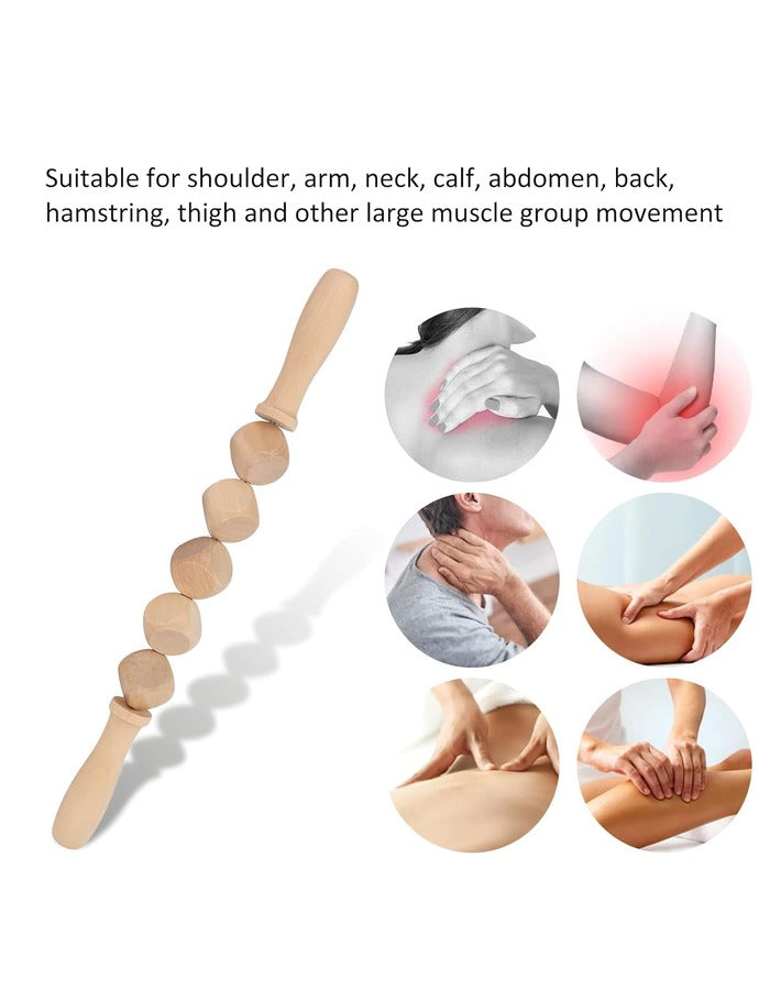 Beauté Secrets Wooden Anti Cellulite Massager & Lymphatic Drainage Massage Tool | Wood Therapy (Maderoterapia) Body Sculpting Tool