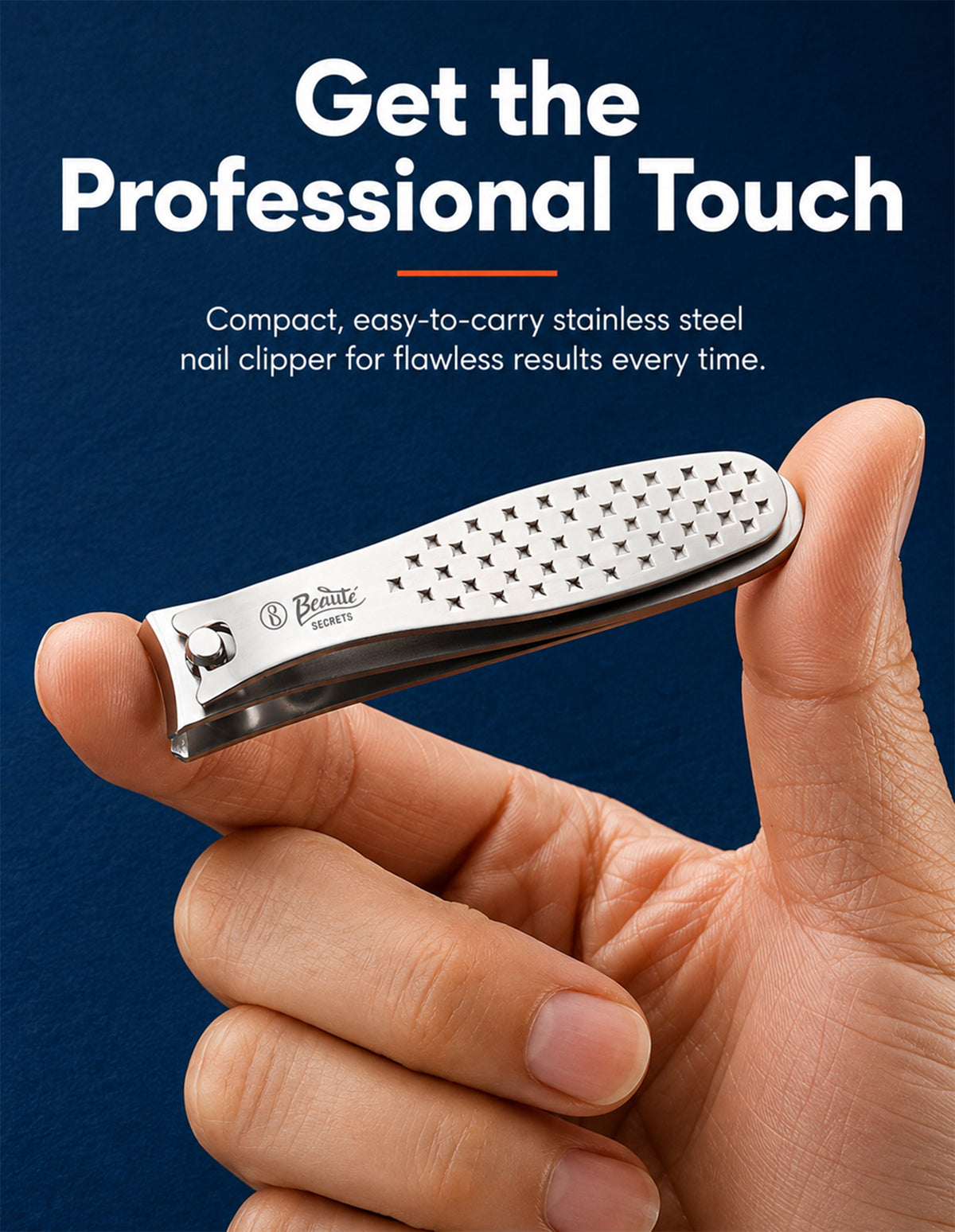 Beauté Secrets Nail Cutter - Professional Nail Clipper with Curved Blade