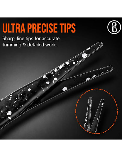 Beauté Secrets Scissors for Hair Cutting, Rounded Facial Hair Nasal Scissors