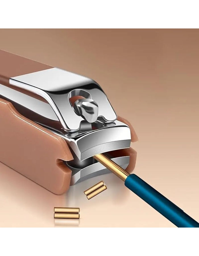 Beauté Secrets Nail Cutter Set | Manicure Pedicure Kit | Nail Grooming Set | Nail Care Kit | Stainless Steel Nail Cutter | Professional Manicure Set | Pedicure Tools Kit for Men & Women, Brown