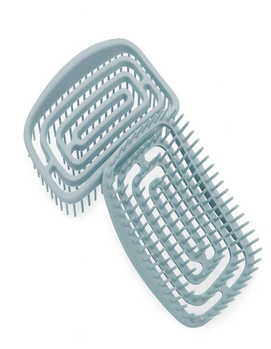 Beauté Secrets Wide Tooth Detangler Hair Brush for Wet & Dry Hair | Silicone Comb for Curly, Long & Thick Hair