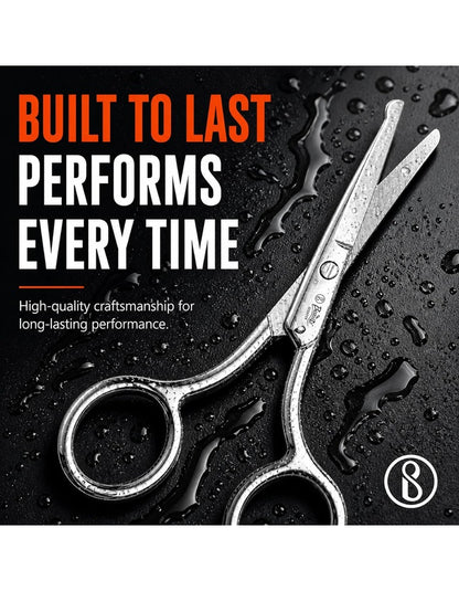 Beauté Secrets Nasal Safety Personal Grooming Scissors with Blunt Round Tip