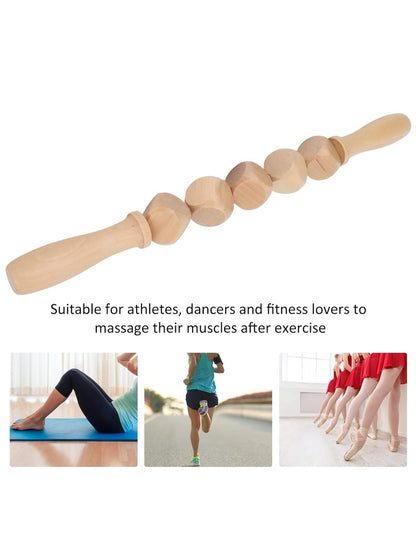 Beauté Secrets Wooden Anti Cellulite Massager & Lymphatic Drainage Massage Tool | Wood Therapy (Maderoterapia) Body Sculpting Tool