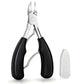 Beauté Secrets Toe Nail Clipper for Ingrown or Thick Toenails, Heavy Duty Toenail Trimmer Nail Clipper Pedicure Tool with Long Handle and Soft Grip for Seniors Black
