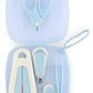 Beauté Secrets 6pcs Baby Nail Care Set | Baby Nail Cutter, Scissors, File, Nose Tweezers, Ear Pick & Bath Thermometer | New Born Grooming Kit