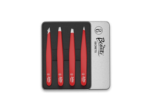 Beauté Secrets Tweezers Set - Professional Stainless Steel Tweezers