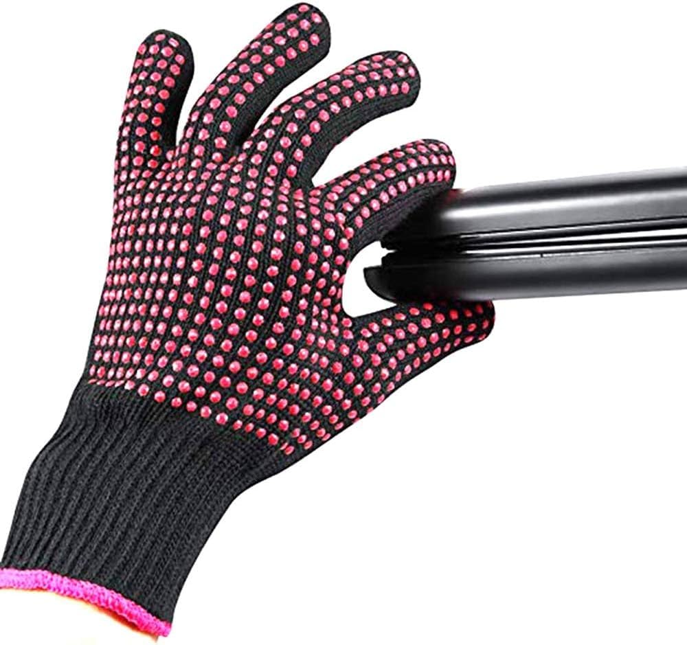 Beauté Secrets Heat Resistant Gloves with Silicone Professional Heat Proof Glove