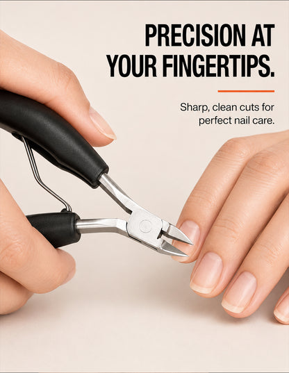 Beauté Secrets Toe Nail Clipper for Ingrown or Thick Toenails, Heavy Duty Toenail Trimmer Nail Clipper Pedicure Tool with Long Handle and Soft Grip for Seniors Black