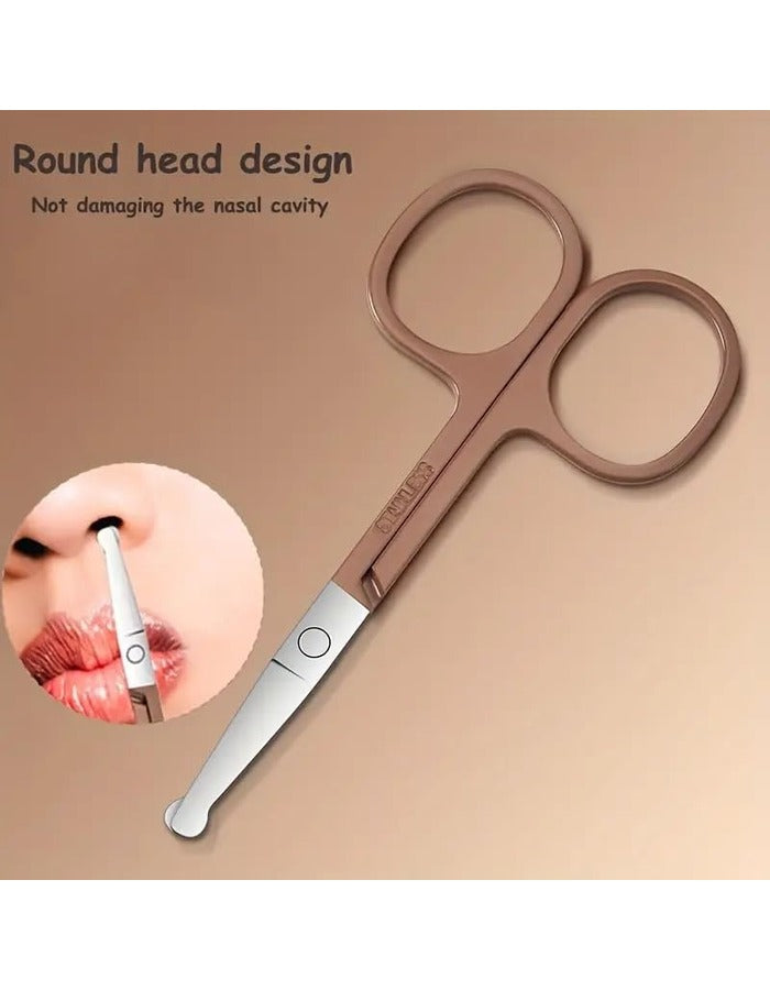 Beauté Secrets Nail Cutter Set | Manicure Pedicure Kit | Nail Grooming Set | Nail Care Kit | Stainless Steel Nail Cutter | Professional Manicure Set | Pedicure Tools Kit for Men & Women, Brown