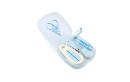 Beauté Secrets 6pcs Baby Nail Care Set | Baby Nail Cutter, Scissors, File, Nose Tweezers, Ear Pick & Bath Thermometer | New Born Grooming Kit