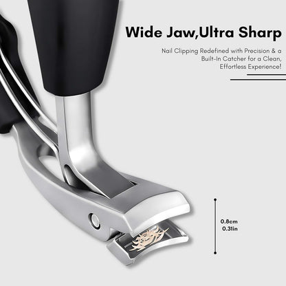 Beauté Secrets Toe Nail Clipper for Ingrown or Thick Toenails, Heavy Duty Toenail Trimmer Nail Clipper Pedicure Tool