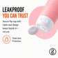Beauté Secrets Travel Bottles 60ml Set of 4 | Leakproof Silicone Refillable Travel Size Toiletry Containers for Shampoo, Lotion, Conditioner | TSA Approved Mini Travel Bottles