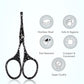 Beauté Secrets Scissors for Hair Cutting, Rounded Facial Hair Nasal Scissors