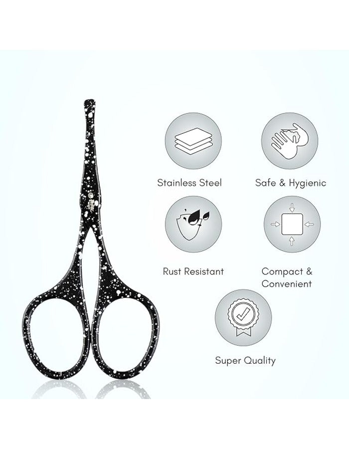 Beauté Secrets Scissors for Hair Cutting, Rounded Facial Hair Nasal Scissors