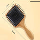 Beauté Secrets Wooden Paddle Hair Brush, Wooden scalp massager for hair growth, Smooth Detangling Brush for Men & Women, Brown