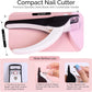 Beauté Secrets Nail Clipper for Acrylic Nails, Adjustable Stainless Steel Tip Nail Cutter with Safety Guard False Nails