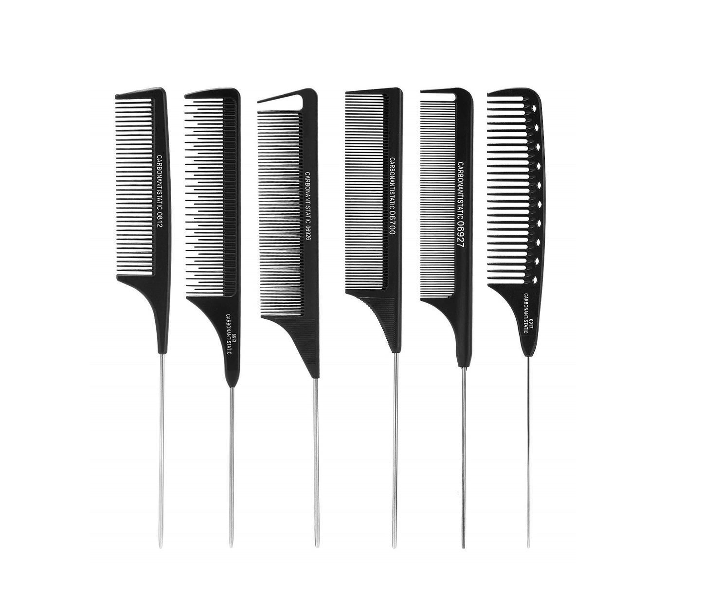 Beauté Secrets 6 Piece Teasing Comb Set