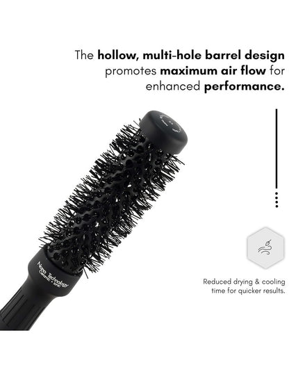 Beauté Secrets Ceramic Round Brush for Blow Drying, 1 Inch Professional Ion Thermal Barrel Hairbrush