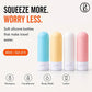 Beauté Secrets Travel Bottles 60ml Set of 4 | Leakproof Silicone Refillable Travel Size Toiletry Containers for Shampoo, Lotion, Conditioner | TSA Approved Mini Travel Bottles