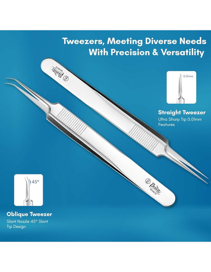 Beauté Secrets Blackhead Remover Tool Set of 8, Pimple Comedown Extractor, Whitehead Popping Treatment for Blemish, Zit Removing on Nose Face Skin