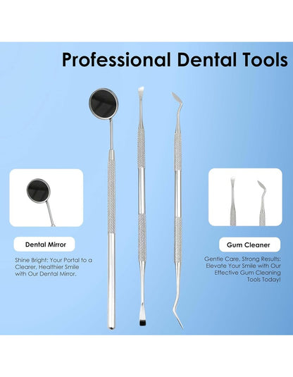 Beauté Secrets Dental Tools, Dental Pick Set 5Pcs Tooth Scraper