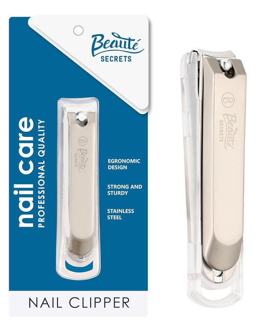 Beauté Secrets Robust Nail Cutter - Big Size Stainless Steel 360° Fingernail & Toenail Thick Nail Clipper