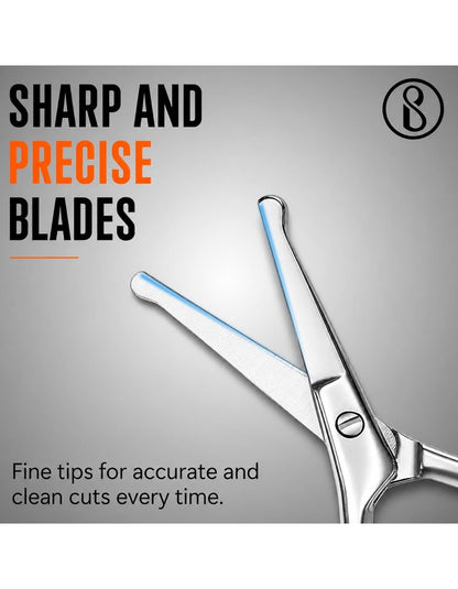 Beauté Secrets Nasal Safety Personal Grooming Scissors with Blunt Round Tip