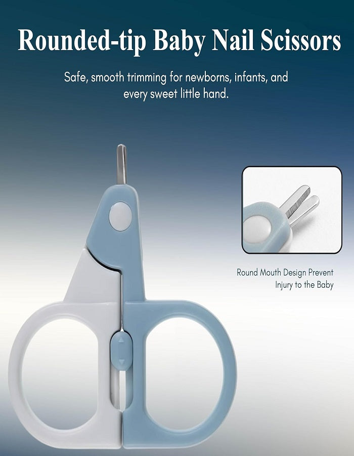 Beauté Secrets Baby Nail Cutter New Born Set 6-in-1 Kids Grooming Kit with Scissors, Nail Clipper, Nail File, Tweezer