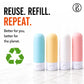 Beauté Secrets Travel Bottles 60ml Set of 4 | Leakproof Silicone Refillable Travel Size Toiletry Containers for Shampoo, Lotion, Conditioner | TSA Approved Mini Travel Bottles