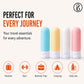 Beauté Secrets Travel Bottles 60ml Set of 4 | Leakproof Silicone Refillable Travel Size Toiletry Containers for Shampoo, Lotion, Conditioner | TSA Approved Mini Travel Bottles