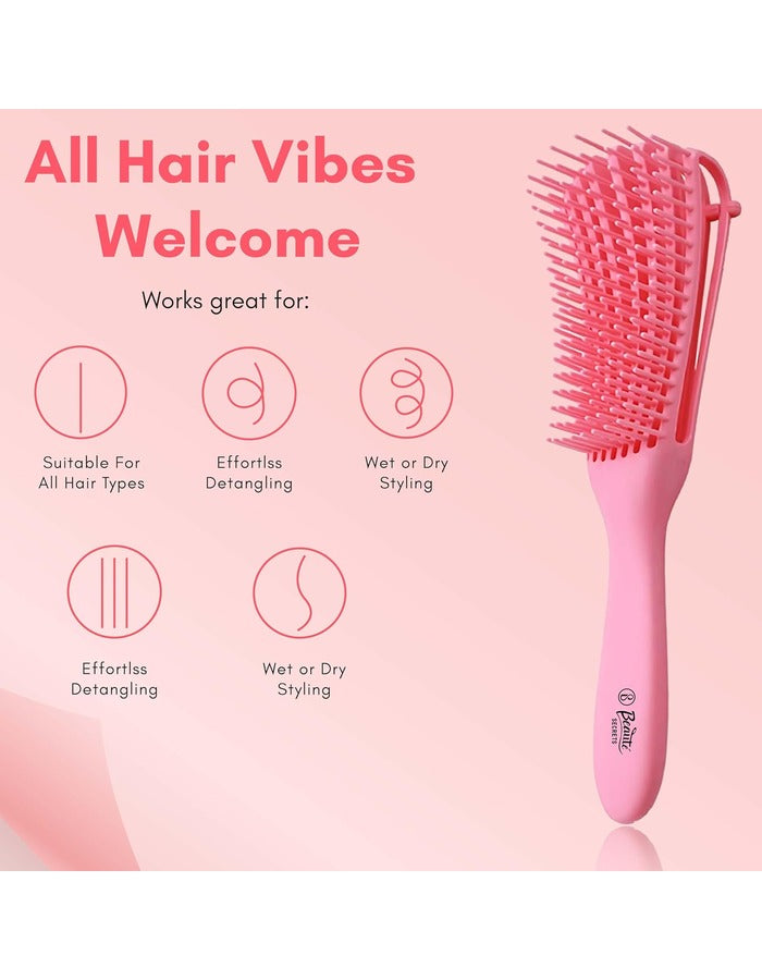 Beauté Secrets Detangler Hair Brush for Women, Mens and Kids