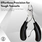 Beauté Secrets Toe Nail Clipper for Ingrown or Thick Toenails, Heavy Duty Toenail Trimmer Nail Clipper Pedicure Tool with Long Handle and Soft Grip for Seniors Black
