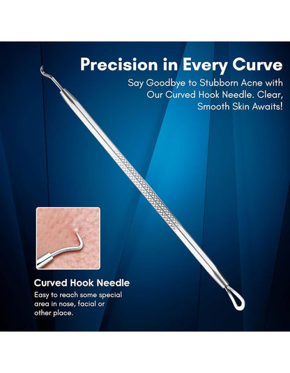 Beauté Secrets Blackhead Remover Pimple Extractor Tool, Acne Removal Kit