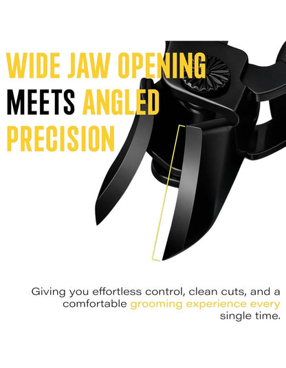 Beauté Secrets Ingrown Toenail Clipper with Slanted Curved Blade | Wide Jaw Stainless Steel Nail Clipper for Thick Nails | Precision Angled Nail Clipper for Men & Women, Green