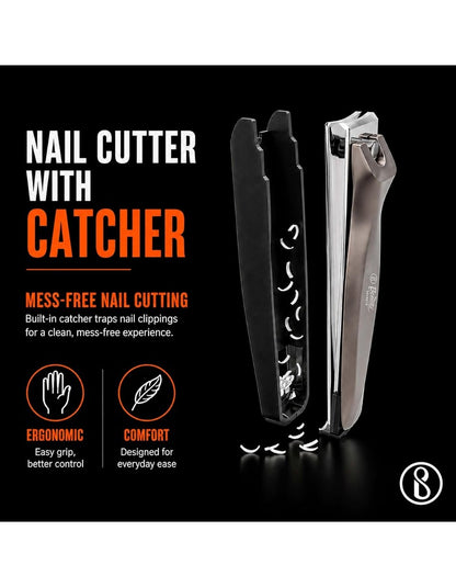 Beauté Secrets 2 Pieces Nail Cutter Set with Catcher