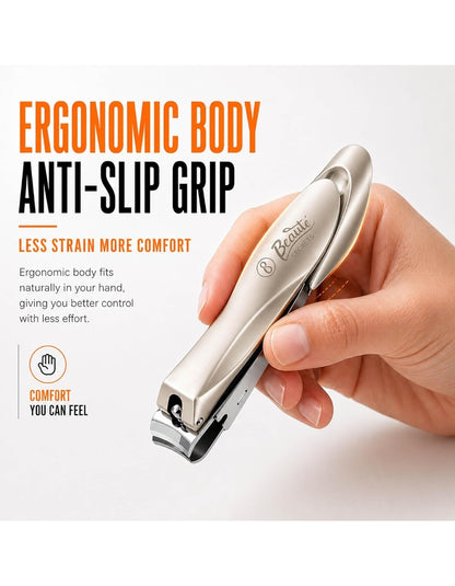 Beauté Secrets Nail Cutter Clippers With Curved Nail File