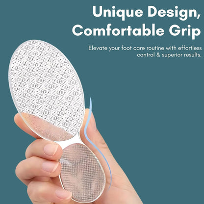 Beauté Secrets Glass Foot File, 8-Shaped Foot Scrubber for Dead Skin, Callus Remover, Heel Scrubber