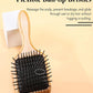 Beauté Secrets Wooden Paddle Hair Brush, Wooden scalp massager for hair growth, Smooth Detangling Brush for Men & Women, Brown