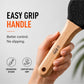 Beauté Secrets Double-Sided Pumice Stone Foot Scrubber with Wooden Handle | Callus Remover for Feet | Dead Skin & Cracked Heel Remover