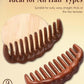 Beauté Secrets Wide Tooth Wooden Comb for Hair Detangling | Wooden scalp massager for hair growth