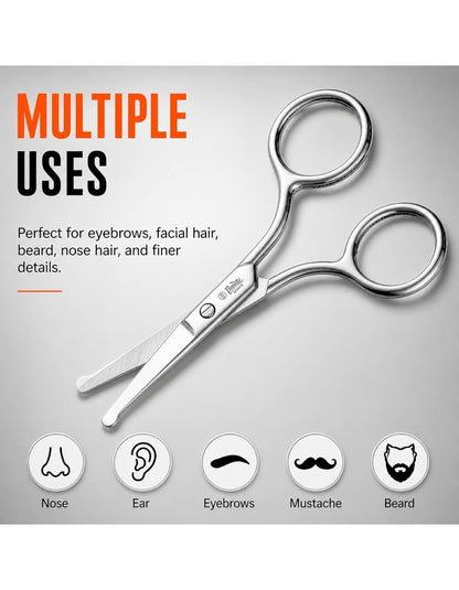 Beauté Secrets Nasal Safety Personal Grooming Scissors with Blunt Round Tip