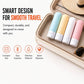 Beauté Secrets Travel Bottles 60ml Set of 4 | Leakproof Silicone Refillable Travel Size Toiletry Containers for Shampoo, Lotion, Conditioner | TSA Approved Mini Travel Bottles