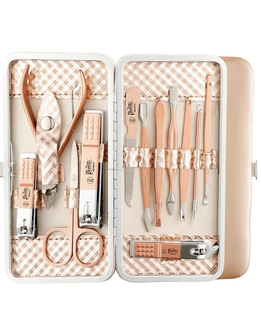 Beauté Secrets Manicure Set With Luxurious Travel Case