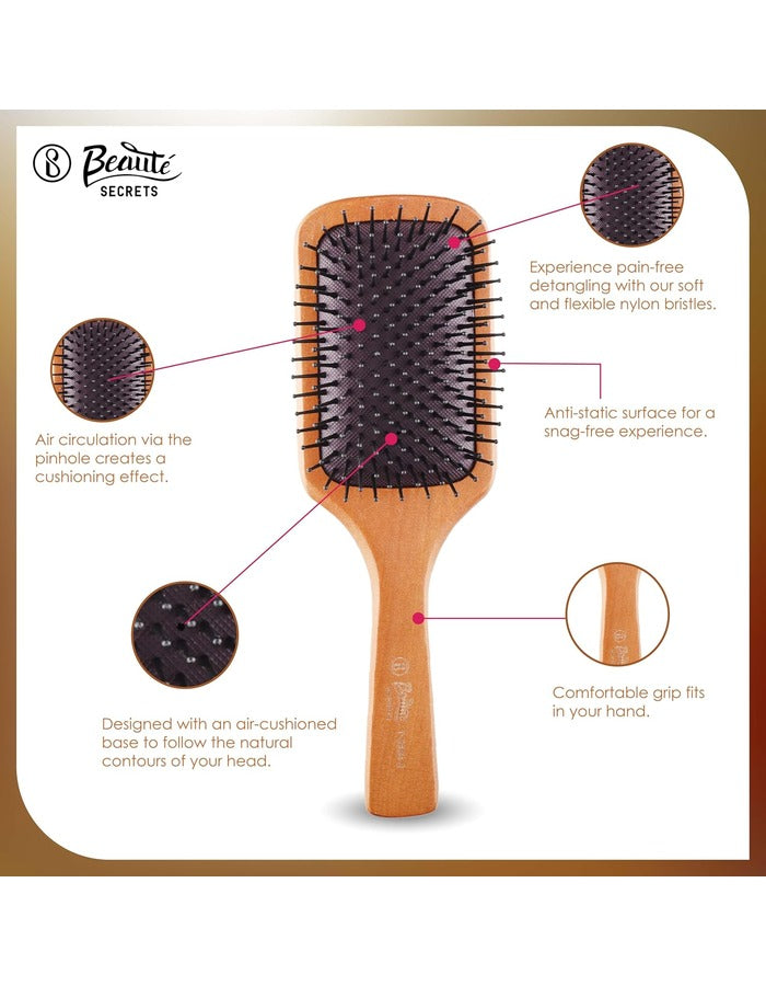 Beauté Secrets Large Long Detangling Hair Brush