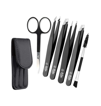 Beauté Secrets 6PCS Professional Eyebrow Tweezers Set for Women and Men