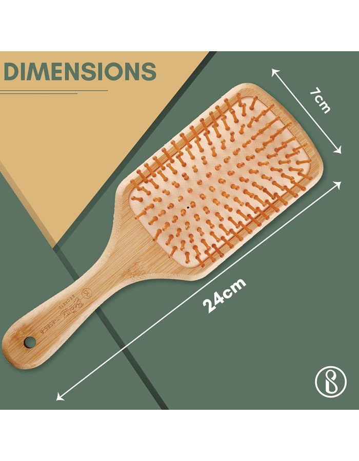 Beauté Secrets Wooden Paddle Hair Brush