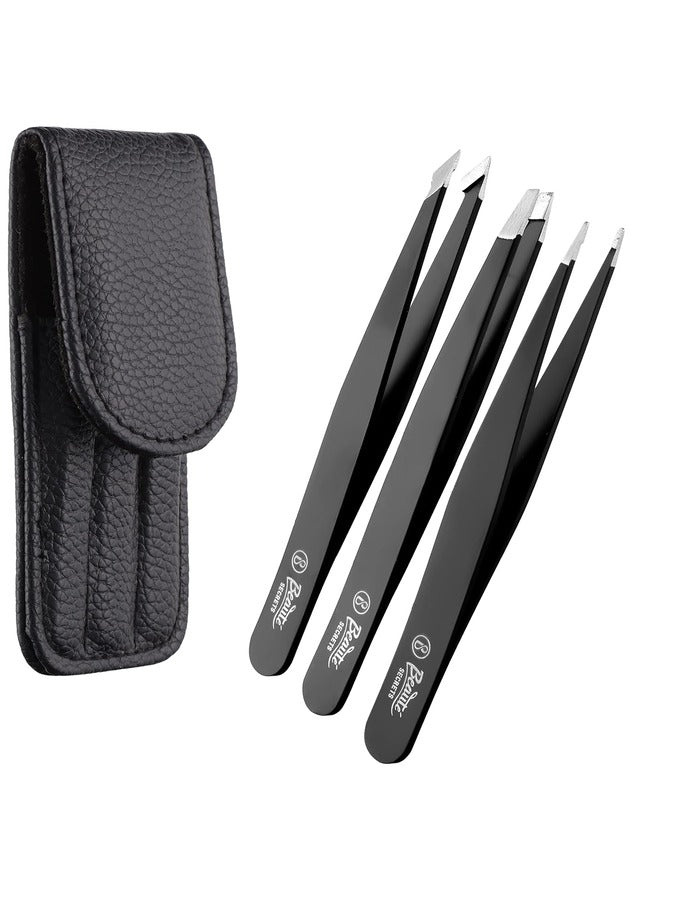 Beauté Secrets Tweezers Set Great Precision Plucker for Facial Hair, S